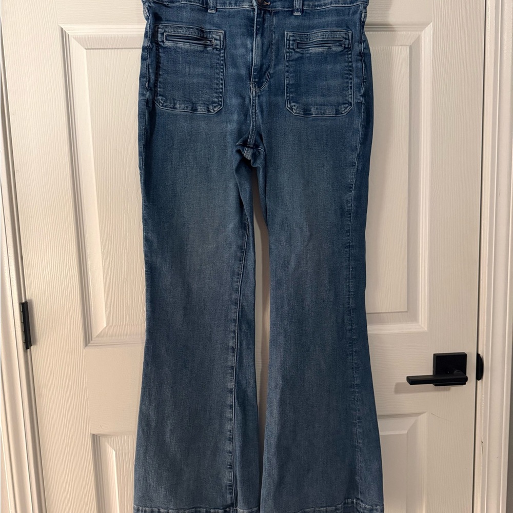 Classic Blue Flared Women Jeans